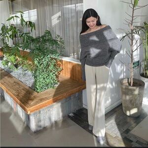 ACNE STUDIOS Grey Mohair Daze Sweater